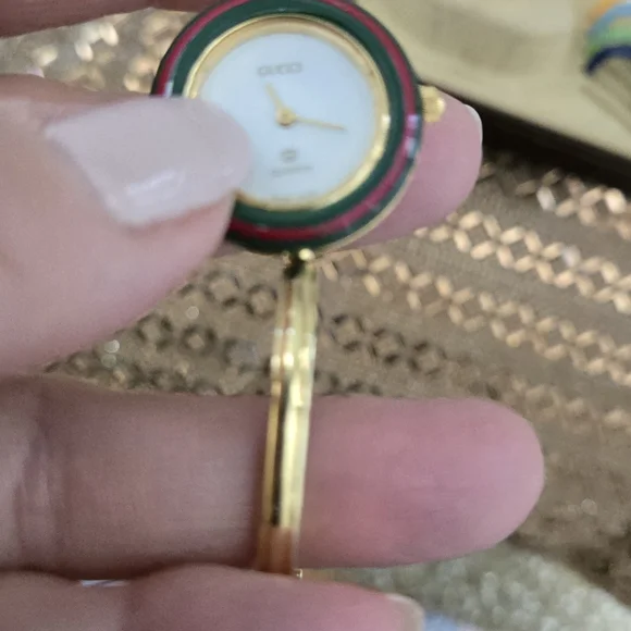 Gucci Gold Watch with Colorful Bezels - MARKED DOWN - Picture 11 of 12